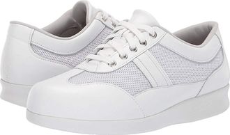 SAS Free Time Mesh Comfort Walking Sneaker Womens Shoes White : 10.5 WW - Double Wide (D), Leather/Textile