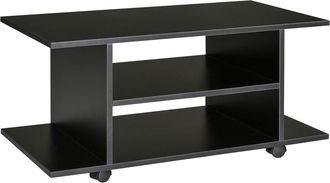HOMCOM Mesa para tv 80x40x40 cm negro