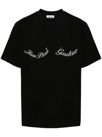 Jean Paul Gaultier The Large logo-print cotton T-shirt - Black