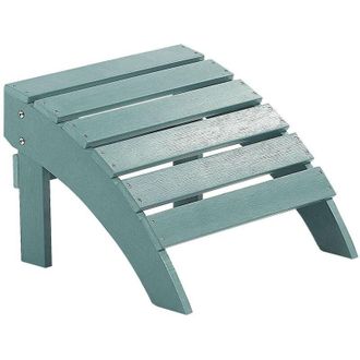 Beliani Garden Footstool ADIRONDACK Turquoise