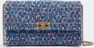 Valentino Garavani Borsa a spalla Rockstud Spike in tweed
