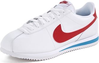 Nike Nike Womens Cortez Shoes, White/Varsity Red/Varsity Blue, 3