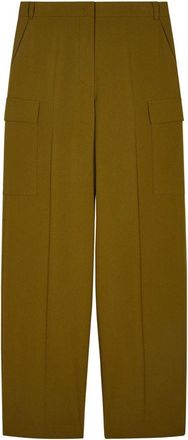 Patrizia Pepe Fluid Gabardine Broeken - Dames - Broeken - Groen - Maat: XL Gabardine