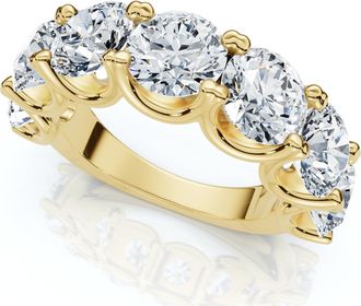 Pompeii3 6Ct TW Diamond Anniversary U Prong Wedding Ring 14k Gold Or Platinum Lab Grown