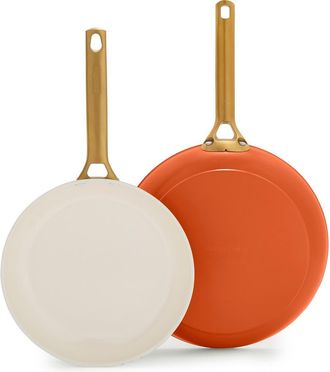 GreenPan Reserve Set of 2 Ceramic Nonstick Frying Pans in Fall Harvest at Nordstrom