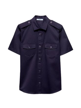 Prada Short-Sleeve Uniform Shirt