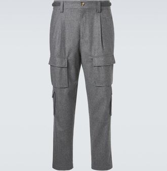 Brunello Cucinelli Virgin wool flannel cargo pants