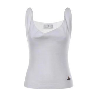 Vivienne Westwood Sleeveless Tops, female, White, Size: L Anna Top