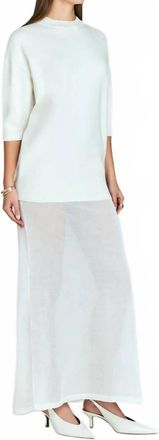 SER.O.YA Arwen Maxi Dress In Eggshell