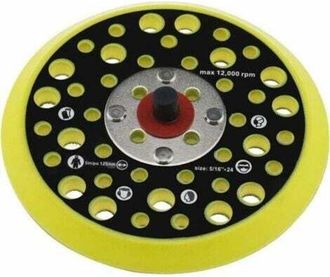 OEM Soporte De 125 Mm (5) Compatible Con Mirka Ceros/deros, 44 Orificios, Montaje Con Rosca De 5/16, Soporte De Velcro, Accesorios Para Herramientas El&eacute;ct