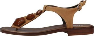 Plumers Sandalia Adorno - Dames - Sandalen - Bruin - 38 EU - Leer - Schoenen