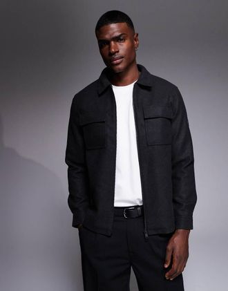 Barbour Walken - Camicia giacca color antracite-Grigio