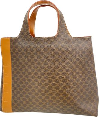 Celine Brown Pvc Tote Bag (Pre-Owned)
