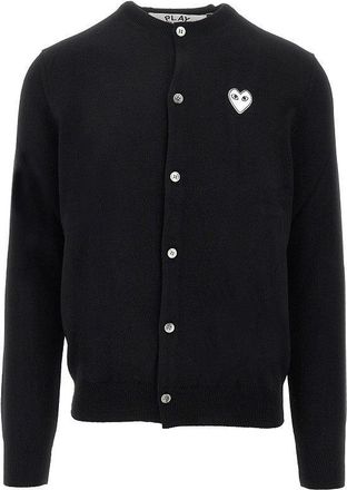 Comme Des Gar&ccedil;ons Wool cardigan with Heart patch Man XL
