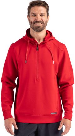 Cutter & Buck Roam Epic Versatility Half Zip Recycled Mens Hooded Pullover