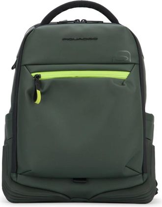Piquadro Waterdichte Reisrugzak - unisex - Rugzakken - Groen - ONE Size - Polyester - Tassen