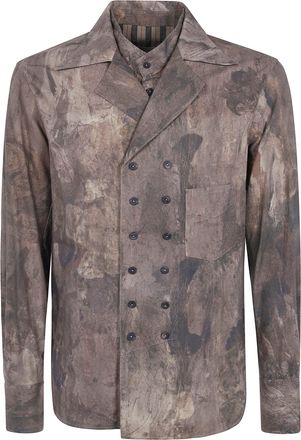 Ziggy Chen Shirt Digital Print Double-Breasted