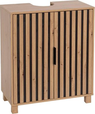 Tendance Mueble Bajo Lavabo De Mdf Con 2 Puertas Y 1 Estante Interior, Dise&ntilde;o &laquo;karma&raquo; - Tendance