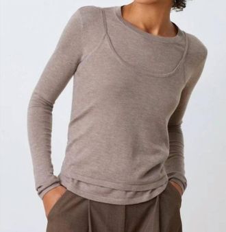 Suncoo Prava Top In Taupe