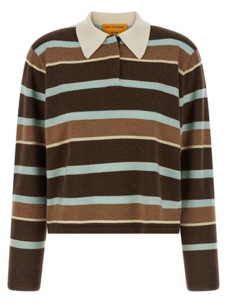 Guest In Residence Pullover Cropped Stripe Rugby