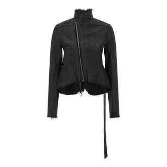 Rick Owens Dames, Jassen, Zwart, Maat: S Denim