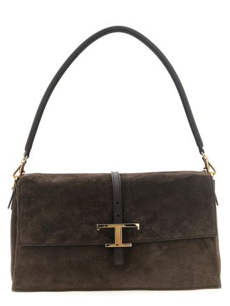 Tod's Brown Calfskin Shoulder Womens Bag