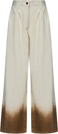 Alanui Witte Jeans voor Vrouwen - Dames - Loose Fit Jeans - Wit - W27 - Katoen - Jeans