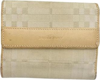 Burberry Pre-owned Leren Portemonnee - Dames - Vintage Accessoires - Beige - ONE Size - Leer - Vintage