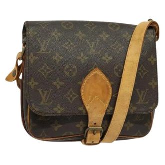 Louis Vuitton Tweedehands Canvas Louis Vuitton tassen - Dames - Pre-owned - Bruin - Maat: ONE Size Leer