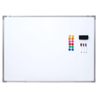 Hhg Hhg - Nunca Usado] Pizarra Blanca 831, Pizarra Magn&eacute;tica Pizarra Para Notas Pizarra Para Alfileres, Incl. Accesorios, 110x80cm