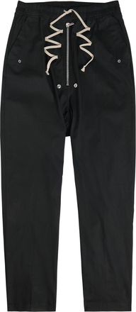 Rick Owens Bela Tapered-leg Stretch-cotton Trousers - Black - 52 (W36 / XL)
