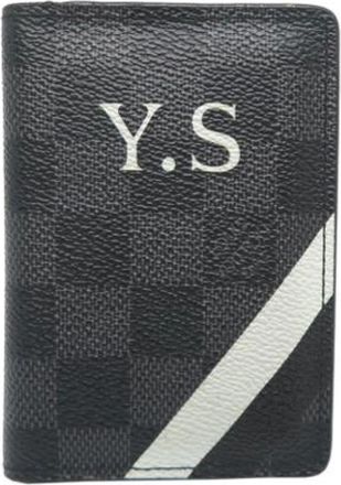 Louis Vuitton Pre-owned Wallets, male, Black, Size: ONE SIZE Pre-owned Card Case