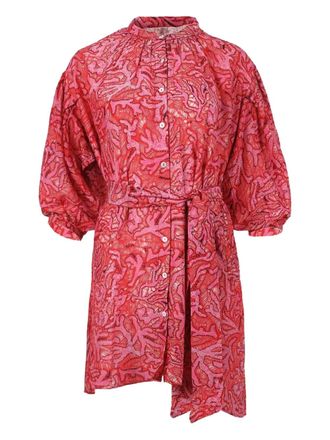 Chufy Chemisier corto con cintura - Rosa