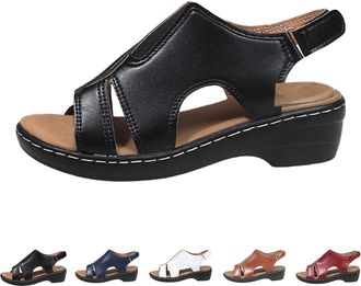 Generic Heel Shoes Womens Small Heel Open Womens Sandals Elegant Black with Heel Sandals Non-Slip Hiking Sandals Open Leather Sandals Straps Summer Sandals Ai