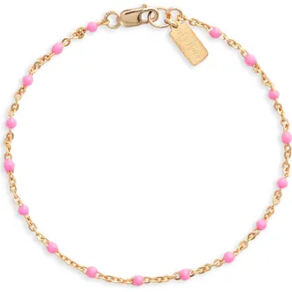 Set & Stones Kaz Bracelet in Gold/pink at Nordstrom, Size 7