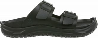 Mbt Mens Nakuru Recovery Sandals In Black Synthetic
