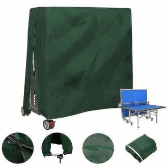 OEM Funda Para Mesa De Ping Pong Para Exteriores, Impermeable Y A Prueba De Polvo, 165 X 70 X 185 Cm, Color Verde
