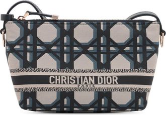 Dior Pre-owned Dior DiorTravel Technical Fabric Macrocannage Nomad Pouch LS0LKLZ3S5JJNO0E