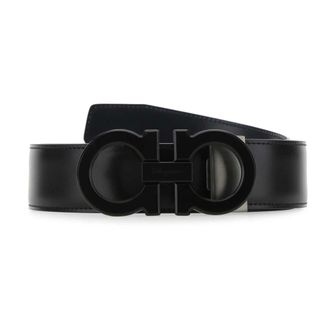 Ferragamo Belts, male, Black, Size: 115 CM Gancini Reversible Belt