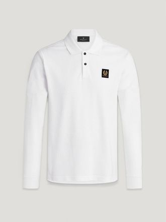 Belstaff Belstaff Polo Con Manga Larga para hombre Piqué de algodón Blanco 2XL