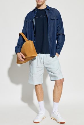 Paul & Shark Denim Shirt, Mens, Navy Blue