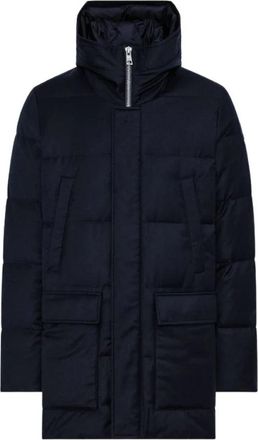 Duno Donbart Parka - Heren - Gewatteerde jassen - Blauw - L - Wol - Jassen