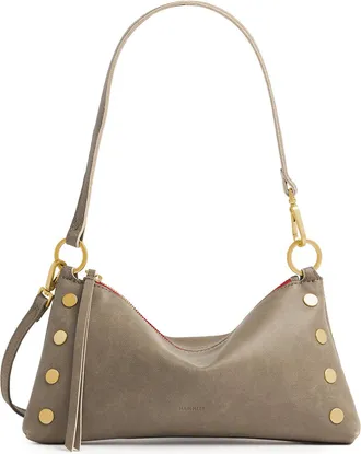 Hammitt Hammitt Kyle Pewter Brushed Gold Red Zip