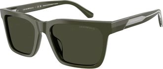 Emporio Armani Heren, Accessoires, Groen, Maat: 57 MM
