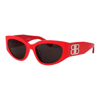 Balenciaga Sunglasses, female, Red, Size: 55 MM Sunglasses