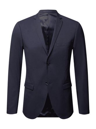 Tiger Of Sweden Regular Fit 2-Knopf-Sakko mit Reverskragen Modell Jile in Blau, Größe 44