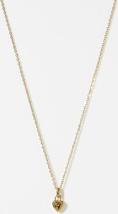 Simons Womens Birthstone heart chain