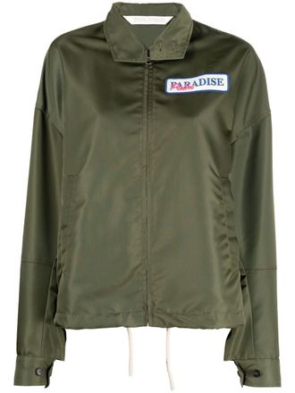 Palm Angels Giacca con ricamo - Verde