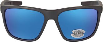 Costa FERG Blue Mirror Polarized Glass (580G) Square Mens Sunglasses 6S9002 900226 59