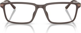 Emporio Armani 0ea3268u Matte Finish Rectangular Eyeglasses with Slim Temples
